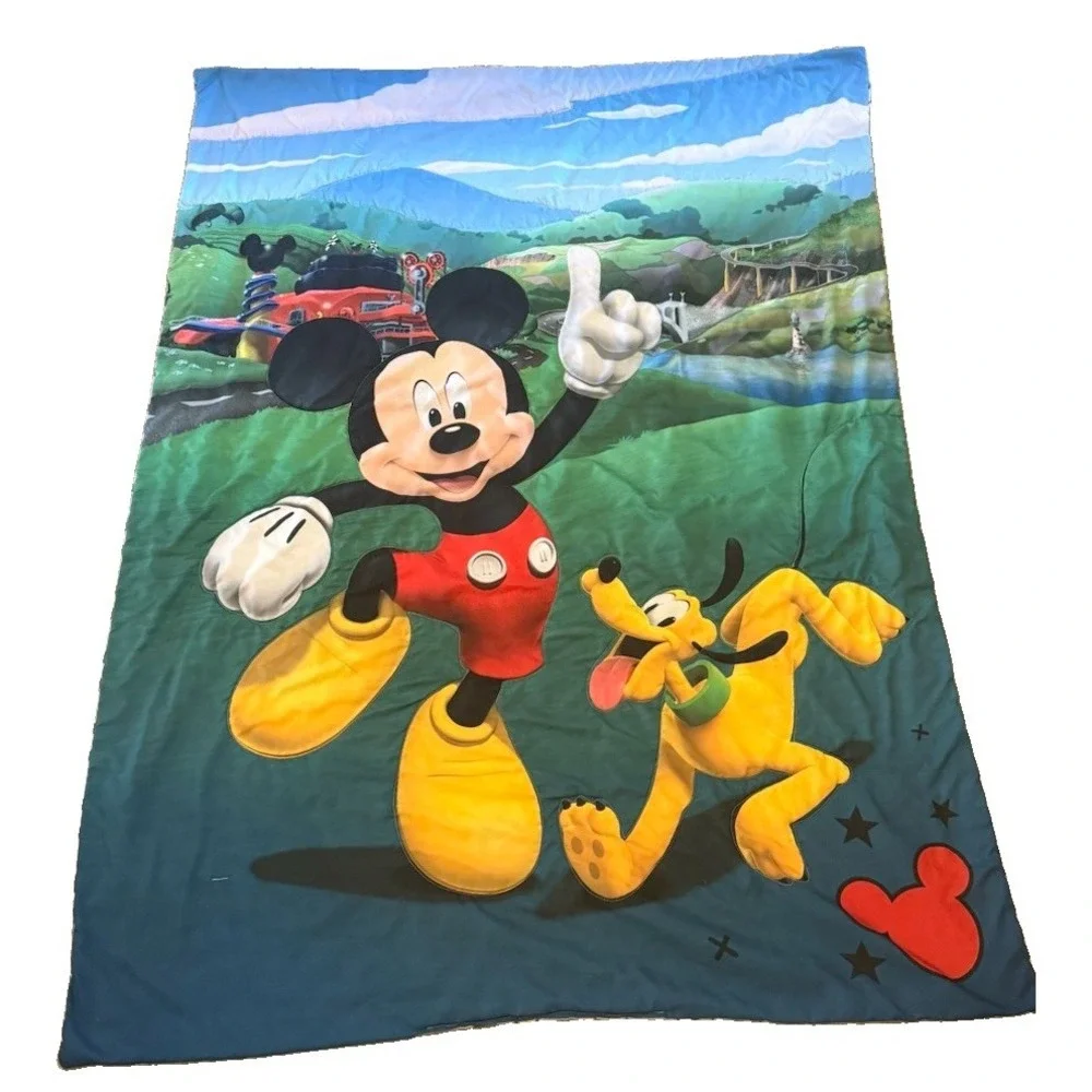 Disney Mickey Mouse Playhouse Goofy Toddler Comforter Blanket Kids 57x42